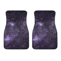 Dark Purple Cosmos Galaxy Space Print Front Car Floor Mats