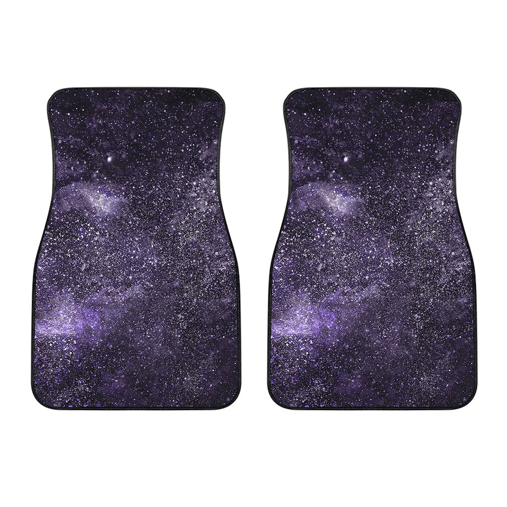 Dark Purple Cosmos Galaxy Space Print Front Car Floor Mats