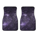 Dark Purple Cosmos Galaxy Space Print Front Car Floor Mats