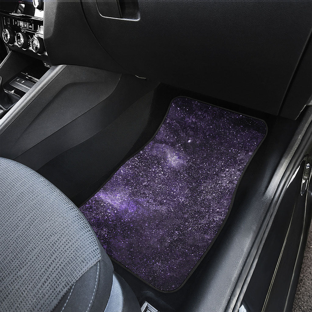 Dark Purple Cosmos Galaxy Space Print Front Car Floor Mats
