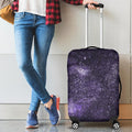 Dark Purple Cosmos Galaxy Space Print Luggage Cover