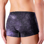 Dark Purple Cosmos Galaxy Space Print Men's Boxer Briefs