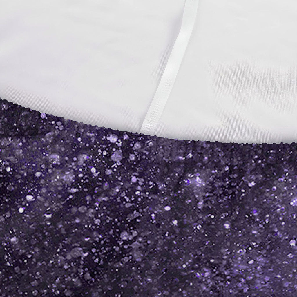 Dark Purple Cosmos Galaxy Space Print Sofa Cover