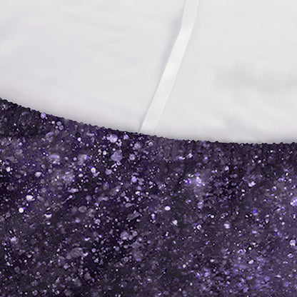 Dark Purple Cosmos Galaxy Space Print Sofa Cover