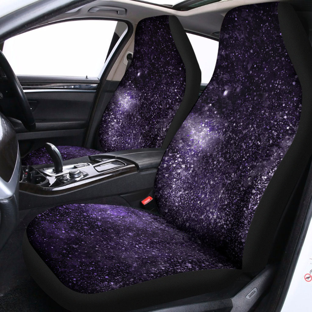 Dark Purple Cosmos Galaxy Space Print Universal Fit Car Seat Covers