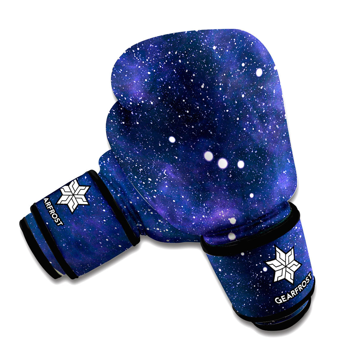 Dark Purple Galaxy Outer Space Print Boxing Gloves