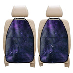 Dark Purple Galaxy Outer Space Print Car Seat Organizers