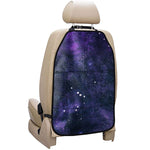 Dark Purple Galaxy Outer Space Print Car Seat Organizers