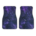 Dark Purple Galaxy Outer Space Print Front Car Floor Mats