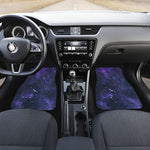 Dark Purple Galaxy Outer Space Print Front Car Floor Mats