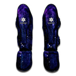 Dark Purple Galaxy Outer Space Print Muay Thai Shin Guard