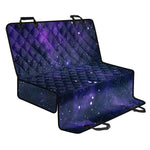 Dark Purple Galaxy Outer Space Print Pet Car Back Seat Cover