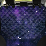 Dark Purple Galaxy Outer Space Print Pet Car Back Seat Cover