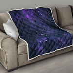 Dark Purple Galaxy Outer Space Print Quilt