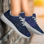 Dark Purple Galaxy Outer Space Print Sport Shoes GearFrost