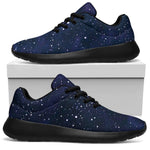 Dark Purple Galaxy Outer Space Print Sport Shoes GearFrost