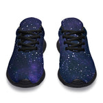 Dark Purple Galaxy Outer Space Print Sport Shoes GearFrost