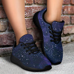 Dark Purple Galaxy Outer Space Print Sport Shoes GearFrost