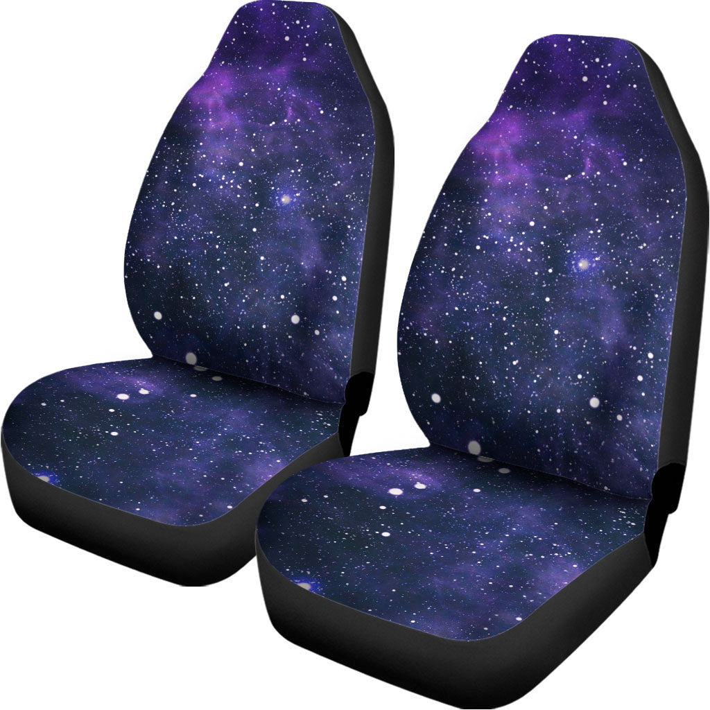 Dark Purple Galaxy Outer Space Print Universal Fit Car Seat Covers