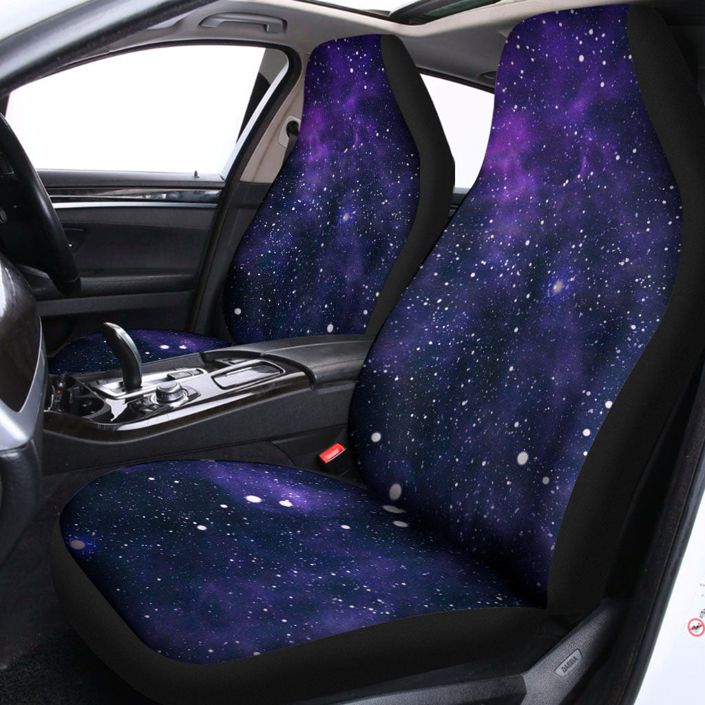 Dark Purple Galaxy Outer Space Print Universal Fit Car Seat Covers