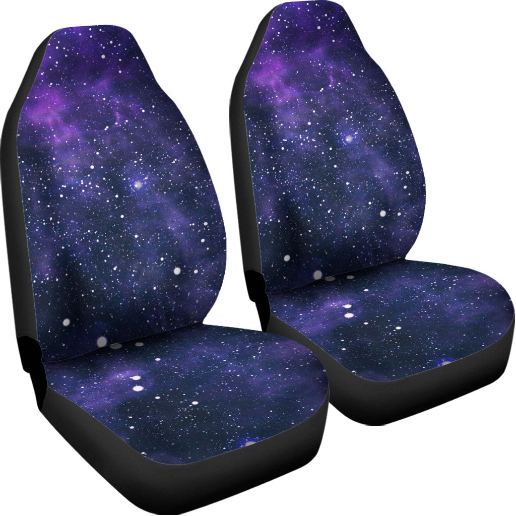 Dark Purple Galaxy Outer Space Print Universal Fit Car Seat Covers