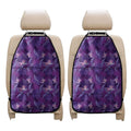 Dark Purple Hawaiian Tropical Print Car Seat Organizers