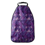 Dark Purple Hawaiian Tropical Print Car Seat Organizers