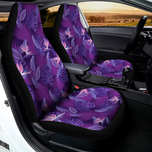 Dark Purple Hawaiian Tropical Print Universal Fit Car Seat Covers