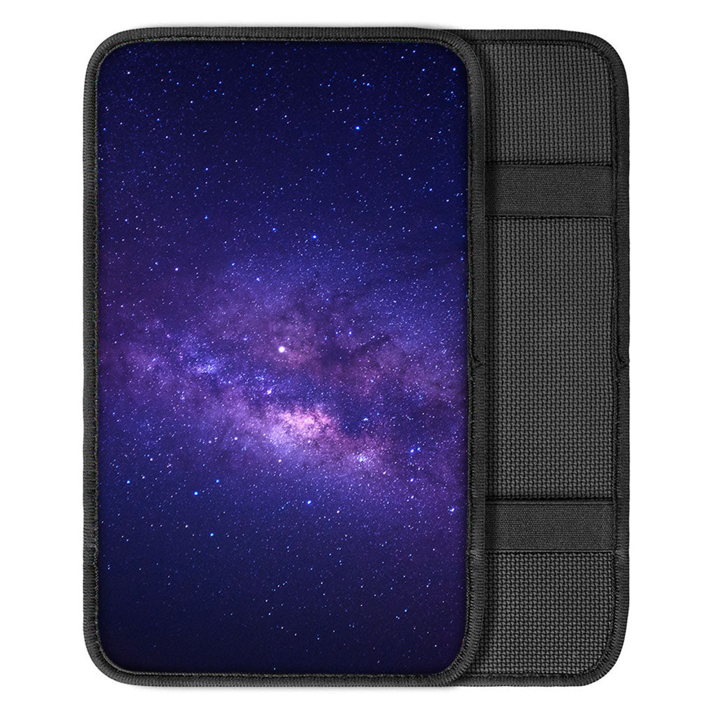 Dark Purple Milky Way Galaxy Space Print Car Center Console Cover