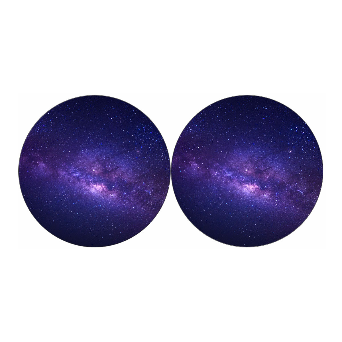 Dark Purple Milky Way Galaxy Space Print Car Coasters
