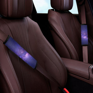 Dark Purple Milky Way Galaxy Space Print Car Seat Belt Covers