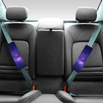Dark Purple Milky Way Galaxy Space Print Car Seat Belt Covers