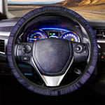 Dark Purple Milky Way Galaxy Space Print Car Steering Wheel Cover