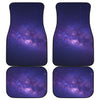 Dark Purple Milky Way Galaxy Space Print Front and Back Car Floor Mats