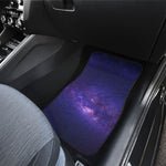 Dark Purple Milky Way Galaxy Space Print Front and Back Car Floor Mats