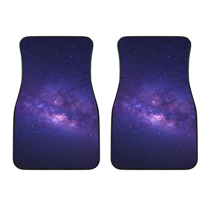 Dark Purple Milky Way Galaxy Space Print Front Car Floor Mats