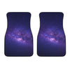 Dark Purple Milky Way Galaxy Space Print Front Car Floor Mats