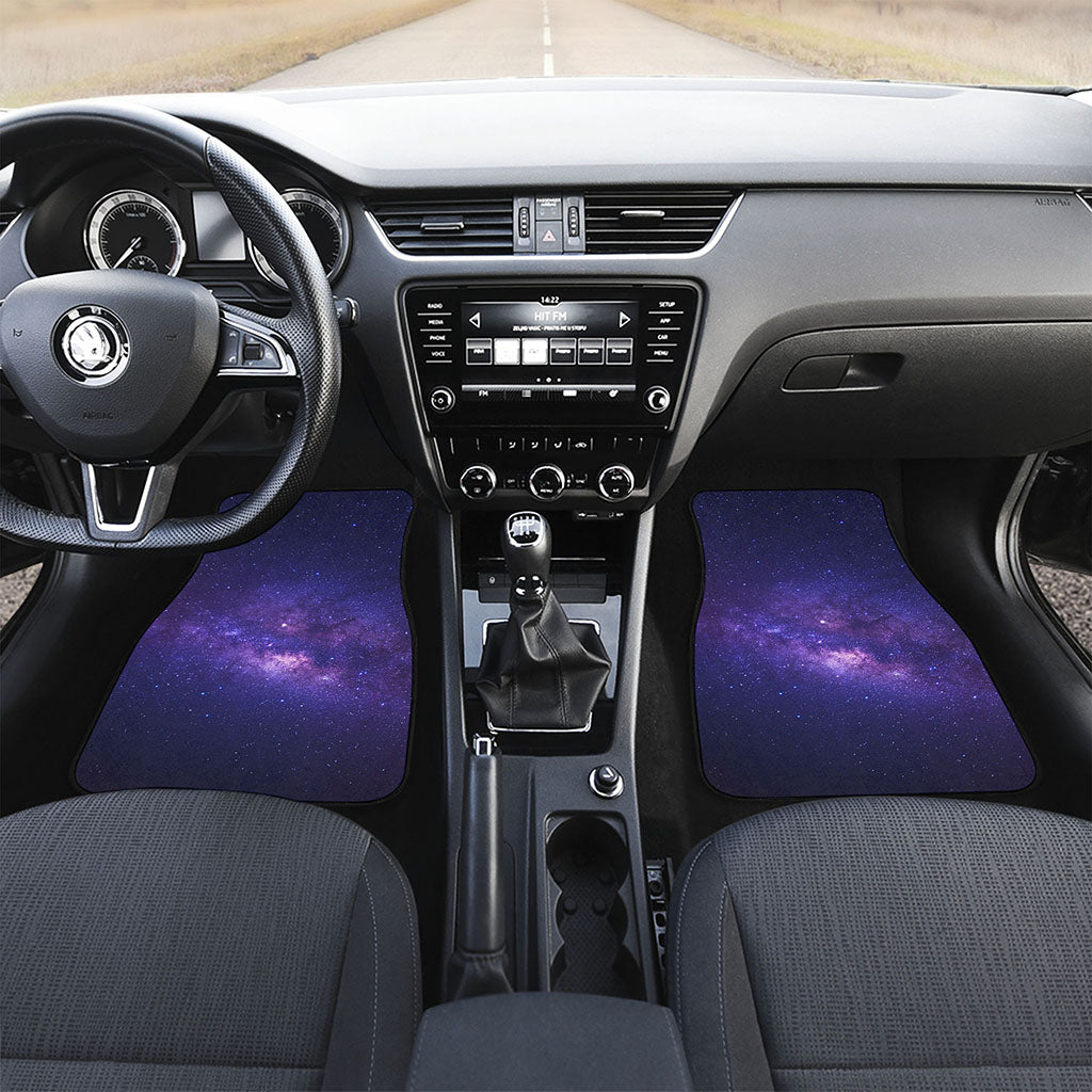 Dark Purple Milky Way Galaxy Space Print Front Car Floor Mats