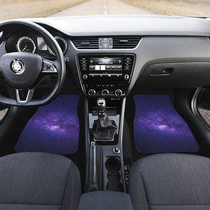 Dark Purple Milky Way Galaxy Space Print Front Car Floor Mats