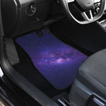 Dark Purple Milky Way Galaxy Space Print Front Car Floor Mats
