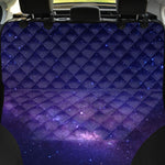 Dark Purple Milky Way Galaxy Space Print Pet Car Back Seat Cover