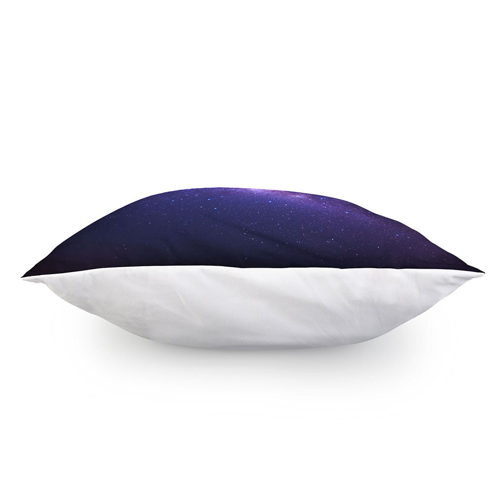 Dark Purple Milky Way Galaxy Space Print Pillow Cover