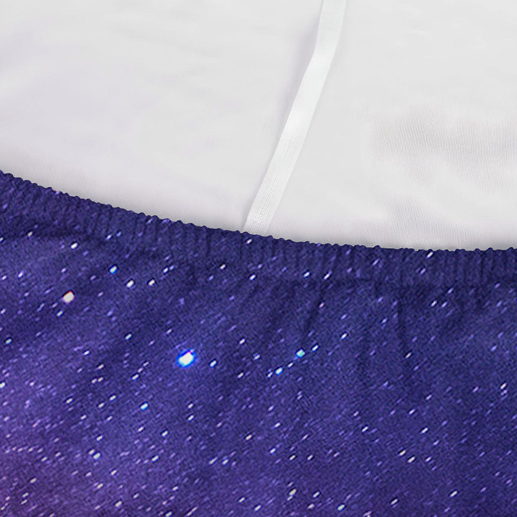 Dark Purple Milky Way Galaxy Space Print Sofa Cover