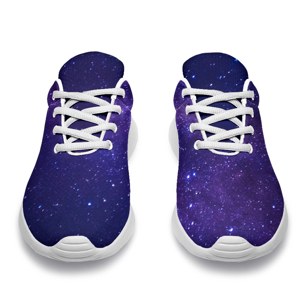 Dark Purple Milky Way Galaxy Space Print Sport Shoes GearFrost