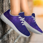 Dark Purple Milky Way Galaxy Space Print Sport Shoes GearFrost