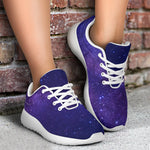 Dark Purple Milky Way Galaxy Space Print Sport Shoes GearFrost