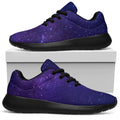 Dark Purple Milky Way Galaxy Space Print Walking Shoes
