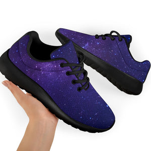 Dark Purple Milky Way Galaxy Space Print Sport Shoes GearFrost