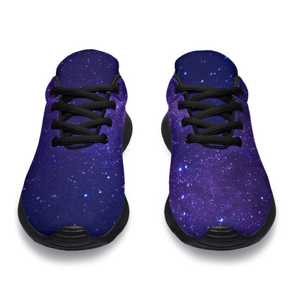 Dark Purple Milky Way Galaxy Space Print Sport Shoes GearFrost