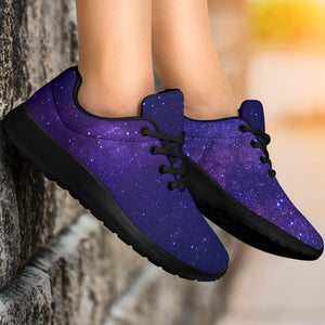 Dark Purple Milky Way Galaxy Space Print Sport Shoes GearFrost
